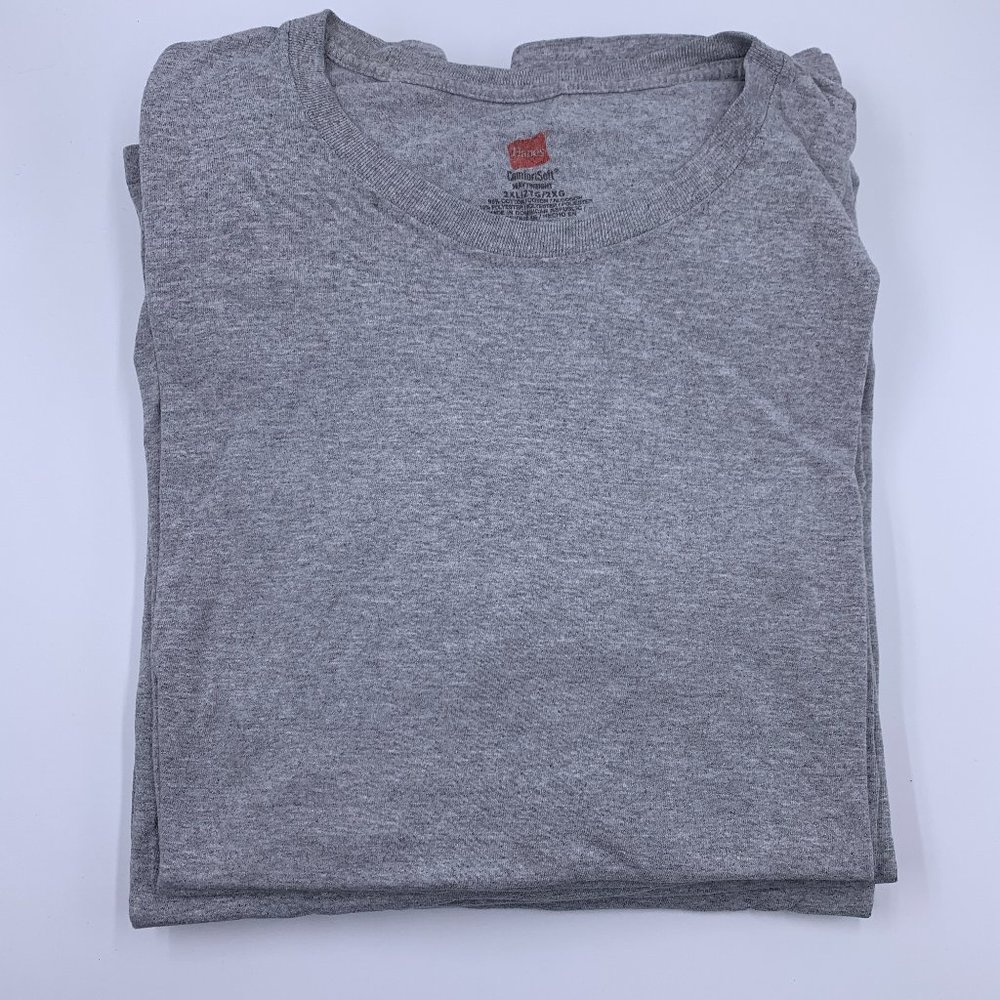 (5) Grey Hanes T Shirts